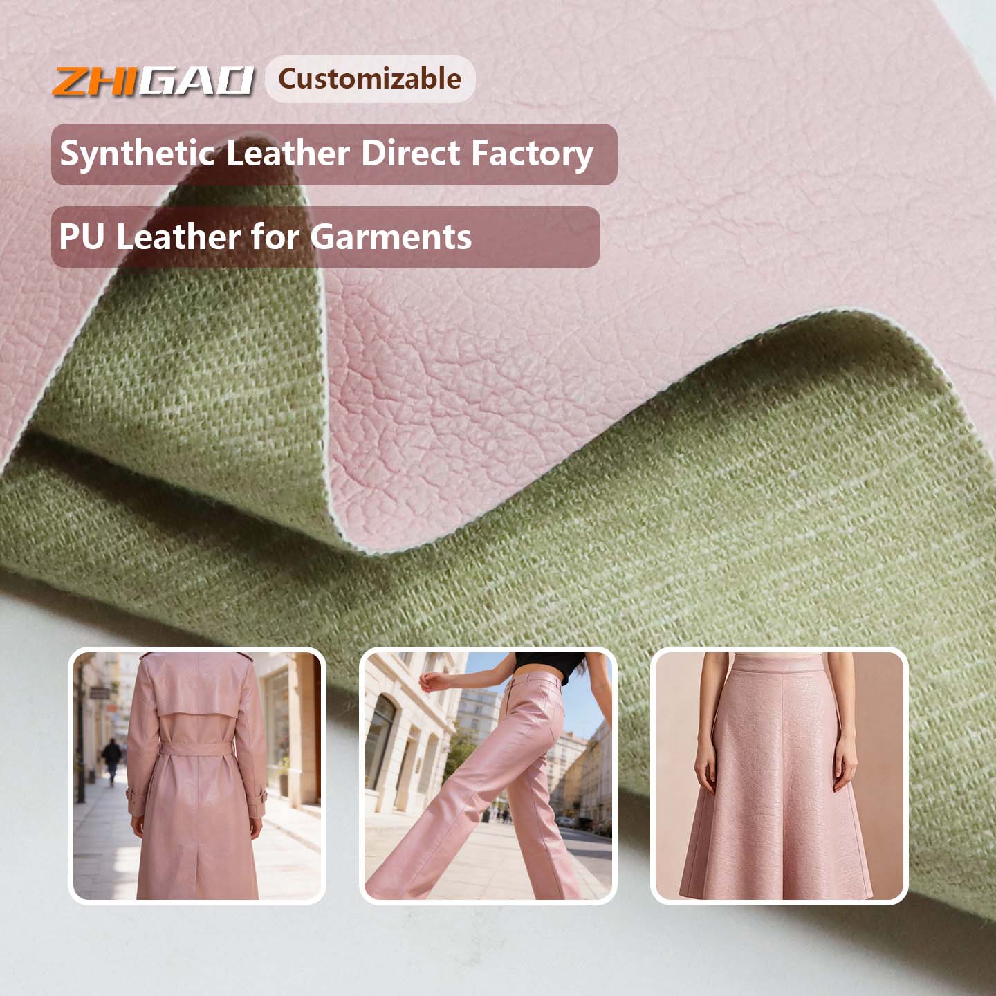Factory Direct Premium PU Synthetic Leather | Custom Leather for Jacket & Apparel Manufacturing